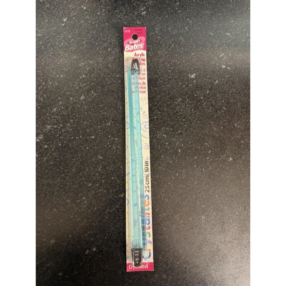Susan Bates Crystalites Knitting Needles 5.5mm US 9 10
